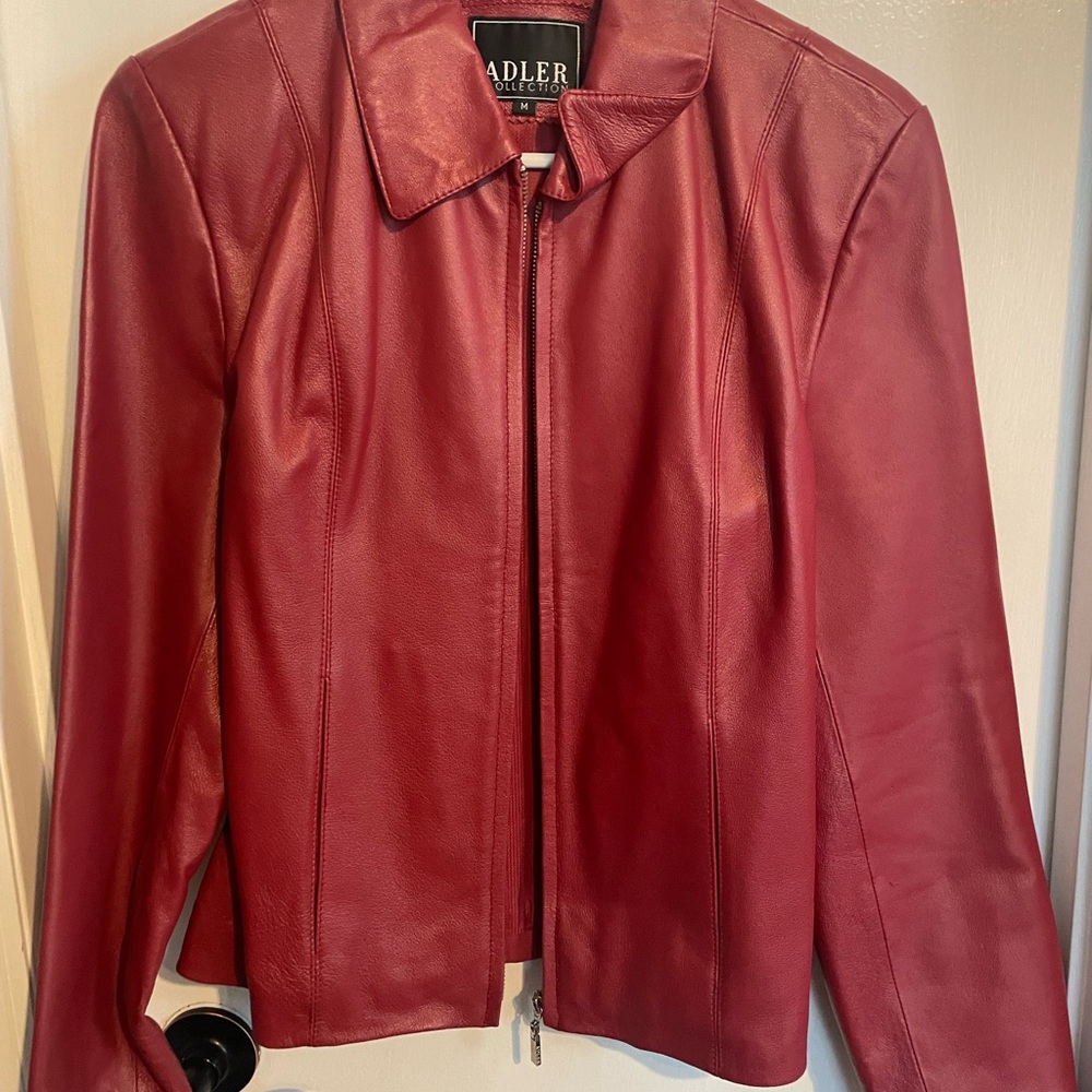 Adler Red Leather Jacket